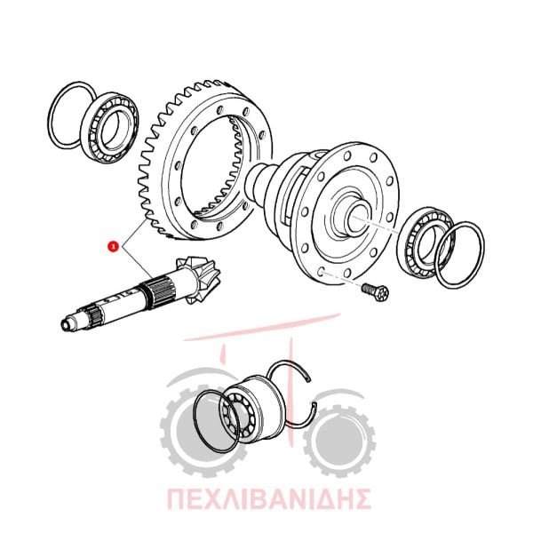 Πίσω κορώνα πηνίο Massey Ferguson 3400
