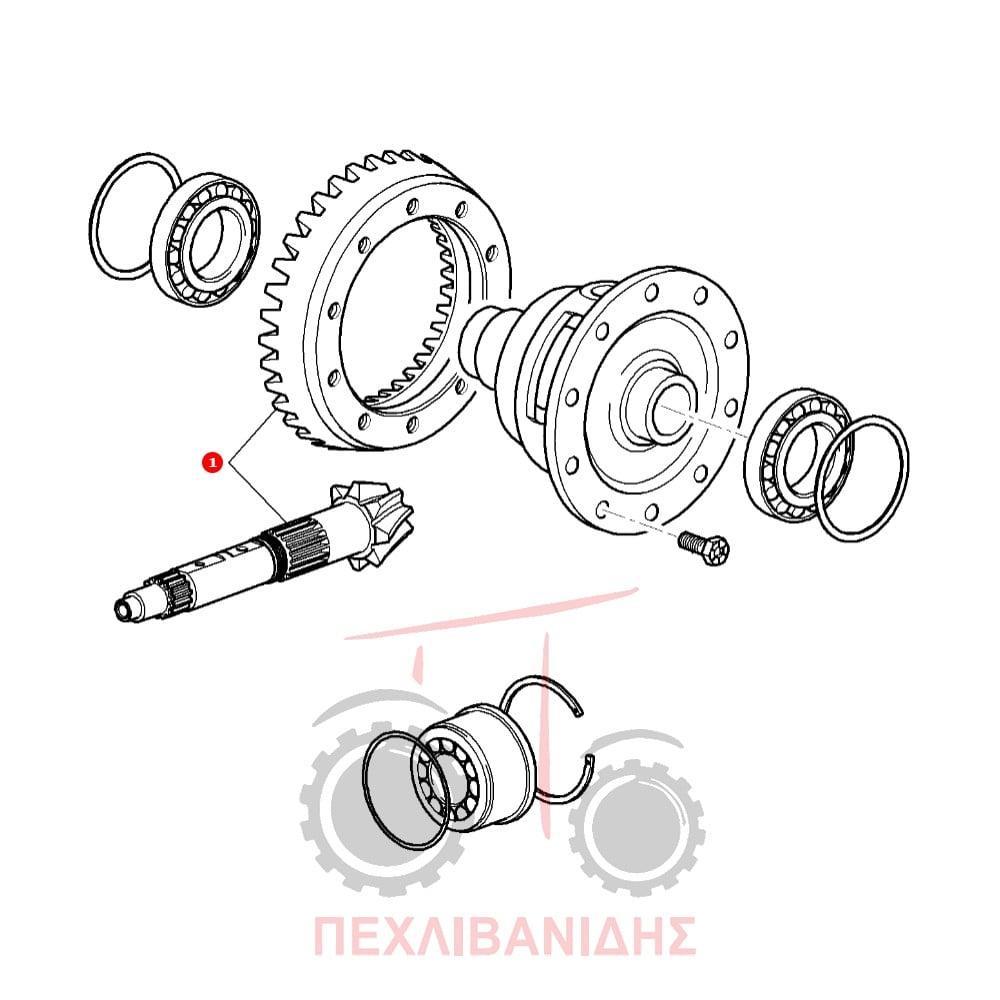 Πίσω κορώνα πηνίο Massey Ferguson 3400