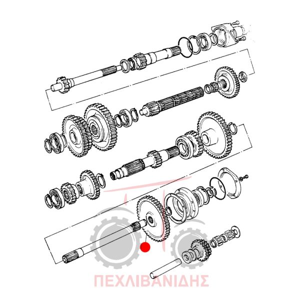 Γρανάζι PTO Massey Ferguson 290