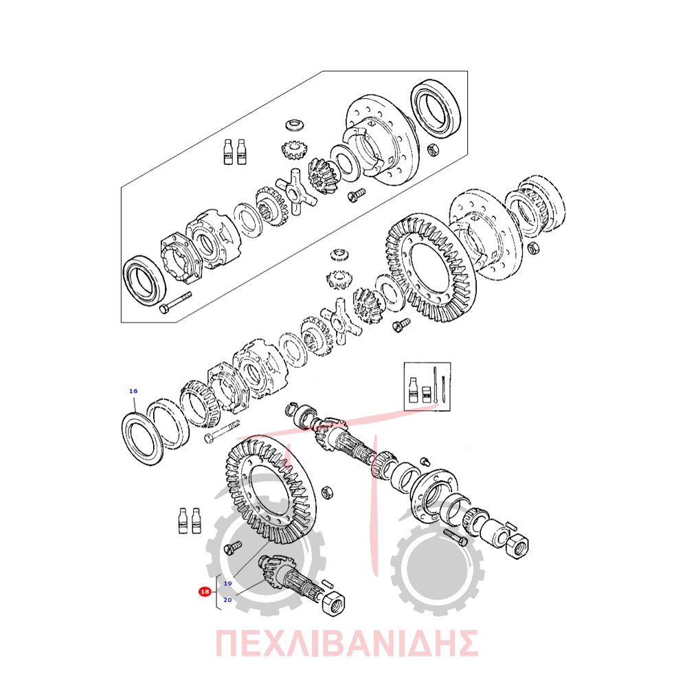 Πίσω κορώνα πηνίο Massey Ferguson 390-399-4200