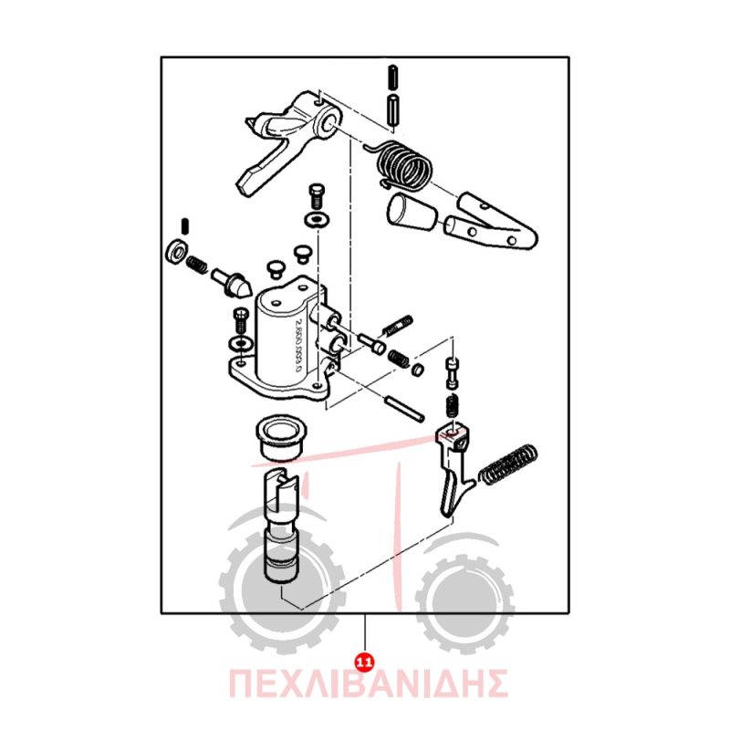 Πάνω κοτσαδούρα Massey Ferguson 1134-3690-4200