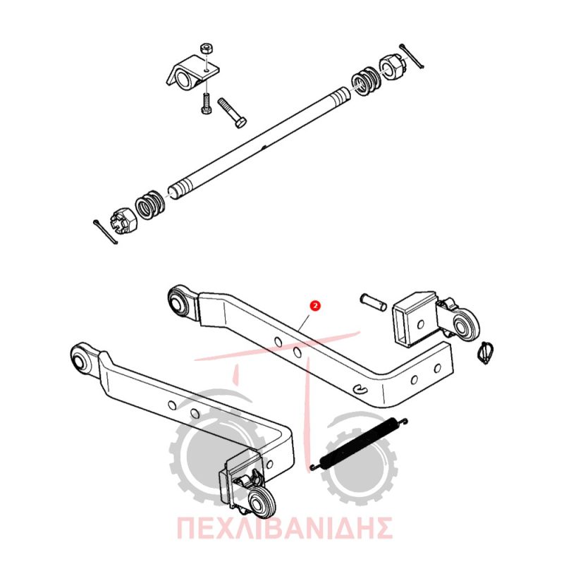 Δεξιά λάμα υδραυλικού Massey Ferguson 3625-3635-3645-3655 Δεξιά λάμα υδραυλικού Massey Ferguson 3625-3635-3645-3655