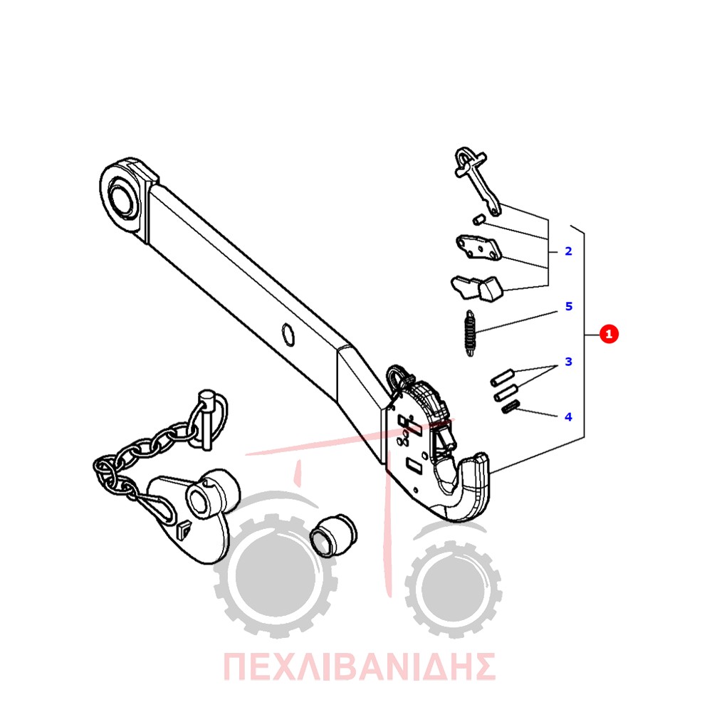 Λάμα υδραυλικού Massey Ferguson 5410-5440-5608-5709
