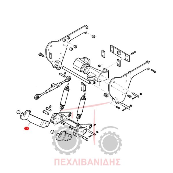 Λάμα μπροστά υδραυλικού Massey Ferguson 5400-6400