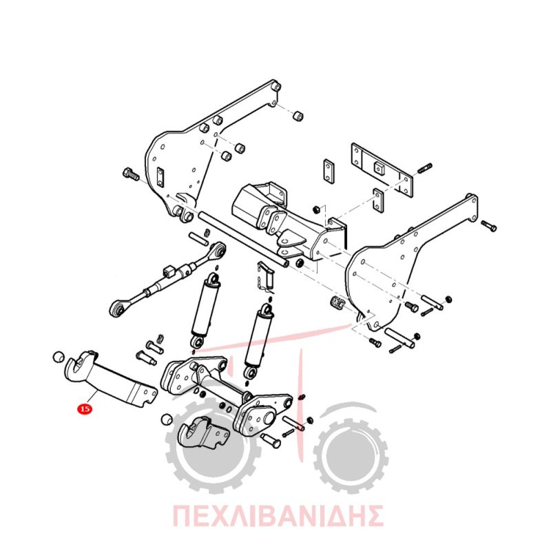 Λάμα μπροστά υδραυλικού Massey Ferguson 5400-6400