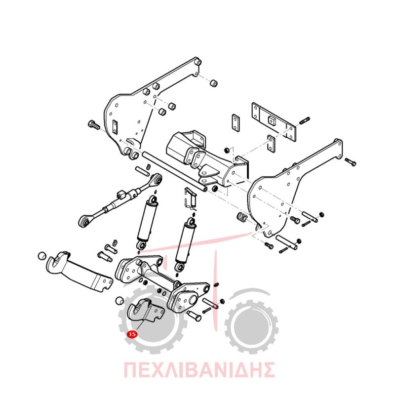 Λάμα μπροστά υδραυλικού Massey Ferguson 5400-6400