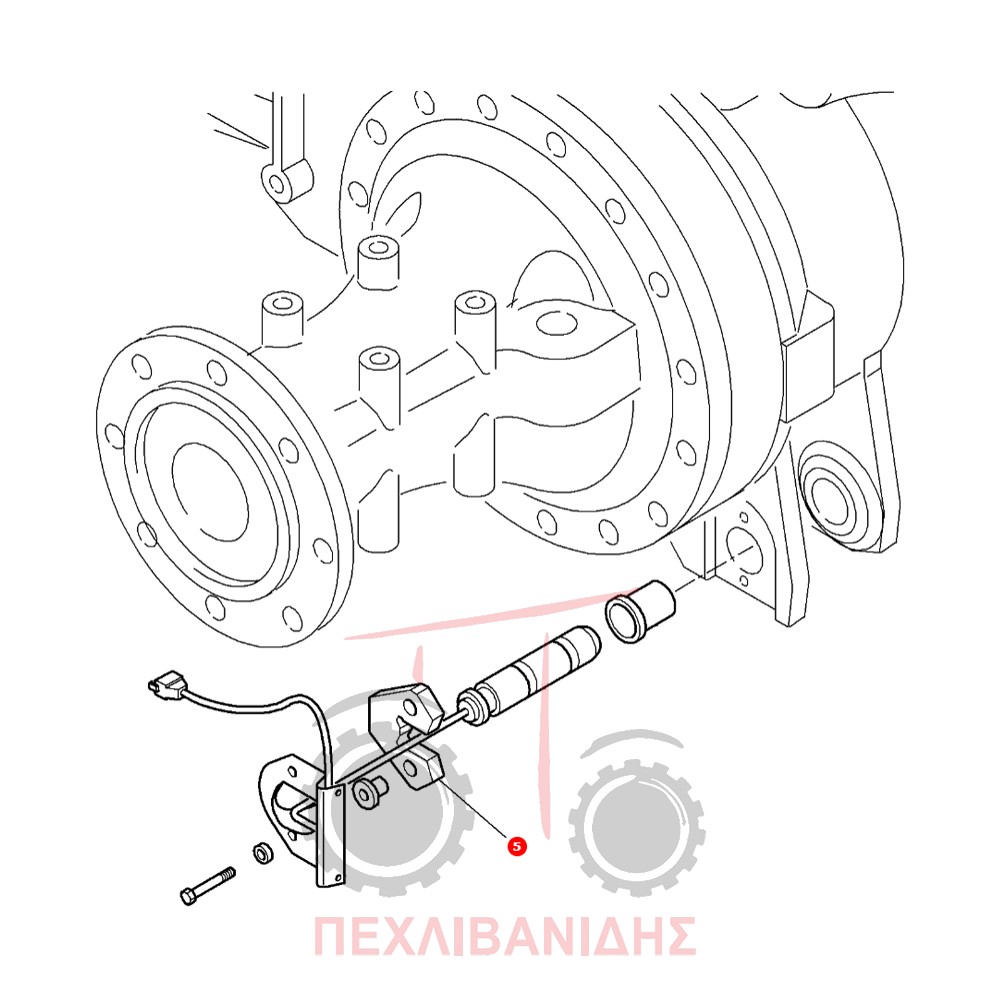 Πλακάκι ασαφαλείας πείρου ανταπόκρισης Massey Ferguson 6600-6700-7400-7600-8400
