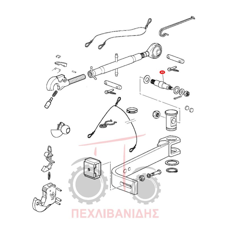 Πείρος λάμας υδραυλικού Massey Ferguson 3300-3400 Πείρος λάμας υδραυλικού Massey Ferguson 3300-3400