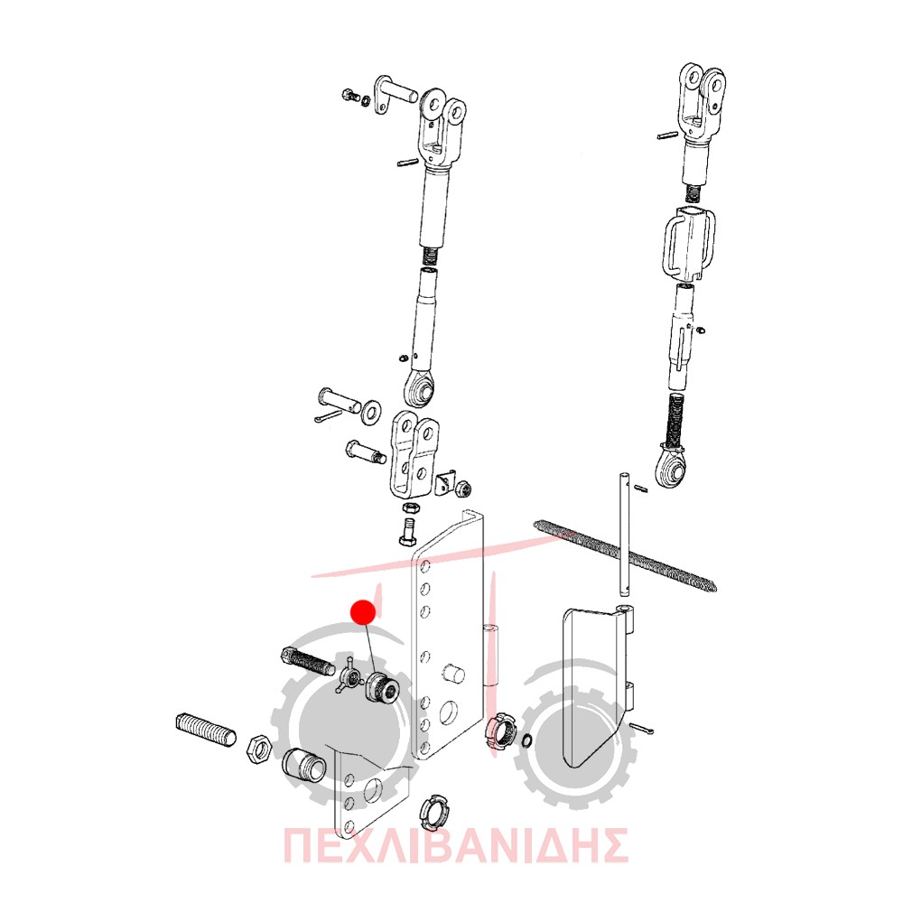Παξιμάδι λάμας υδραυλικού Massey Ferguson 3300-3400