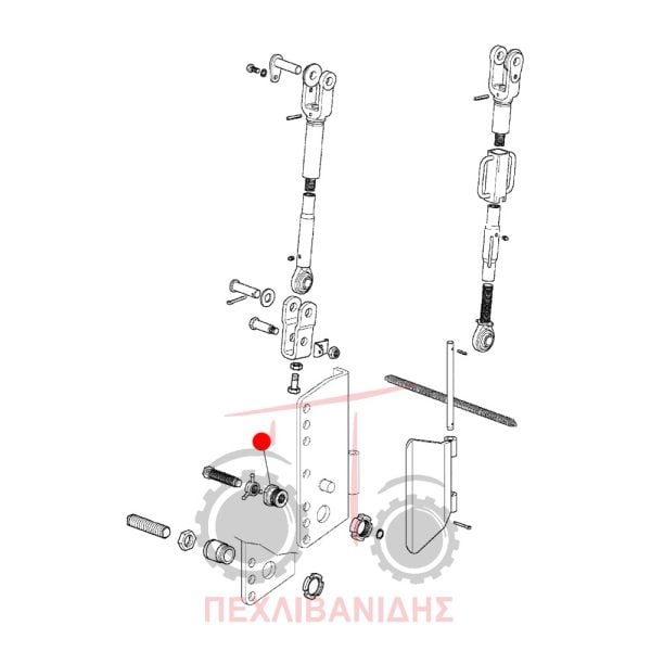 Παξιμάδι λάμας υδραυλικού Massey Ferguson 3300-3400