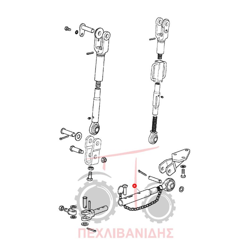 Σωλήνας κόντρας λάμας υδραυλικού Massey Ferguson 3300-3400 Σωλήνας κόντρας λάμας υδραυλικού Massey Ferguson 3300-3400