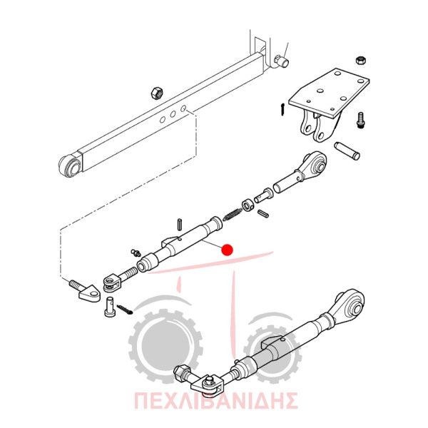 Σωλήνα κόντρας λάμας υδραυλικού Massey Ferguson 5400-6200-6400-8200-8400