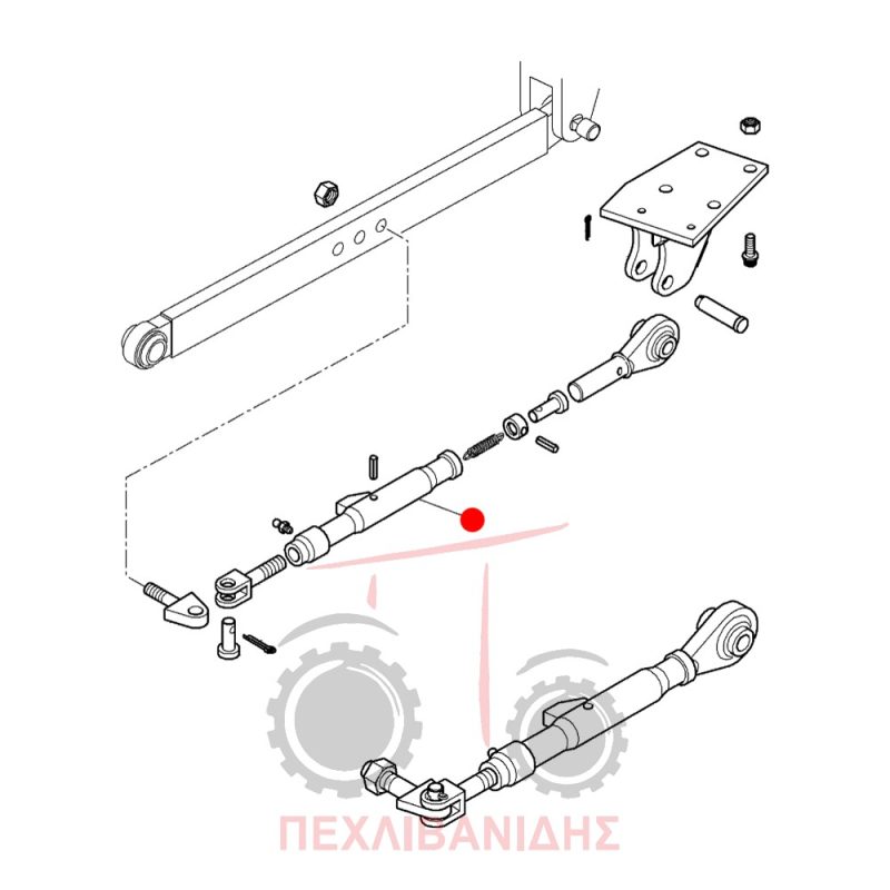 Σωλήνα κόντρας λάμας υδραυλικού Massey Ferguson 5400-6200-6400-8200-8400