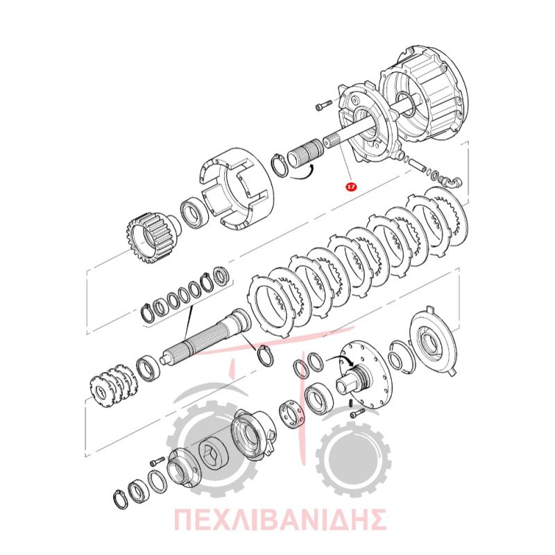 Άξονας σασμάν PTO Massey Ferguson 8160