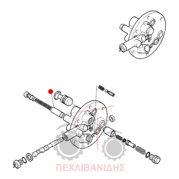 Βαλβίδα PTO καπάκι Massey Ferguson 390-399-4255-4260