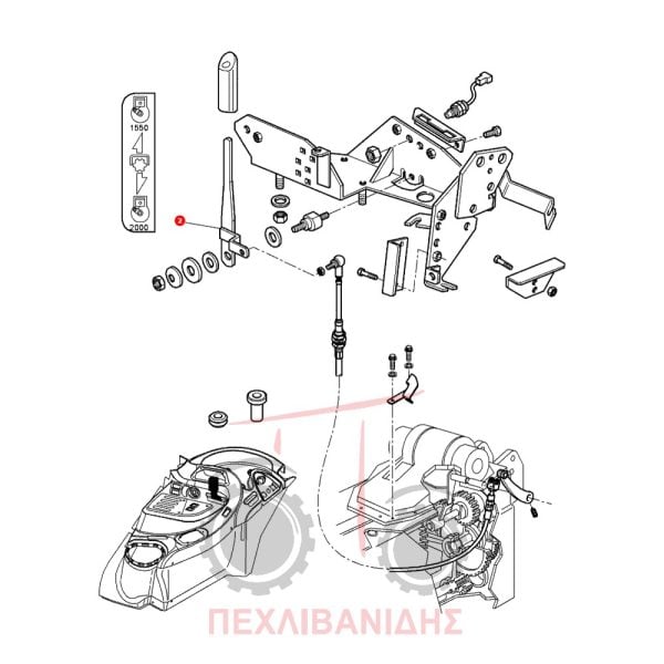Λεβιές PTO Massey Ferguson 5400-6100-6200