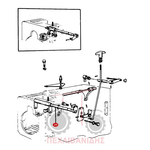 Άξονας κομπλέρ PTO Massey Ferguson 1014-1114-1134