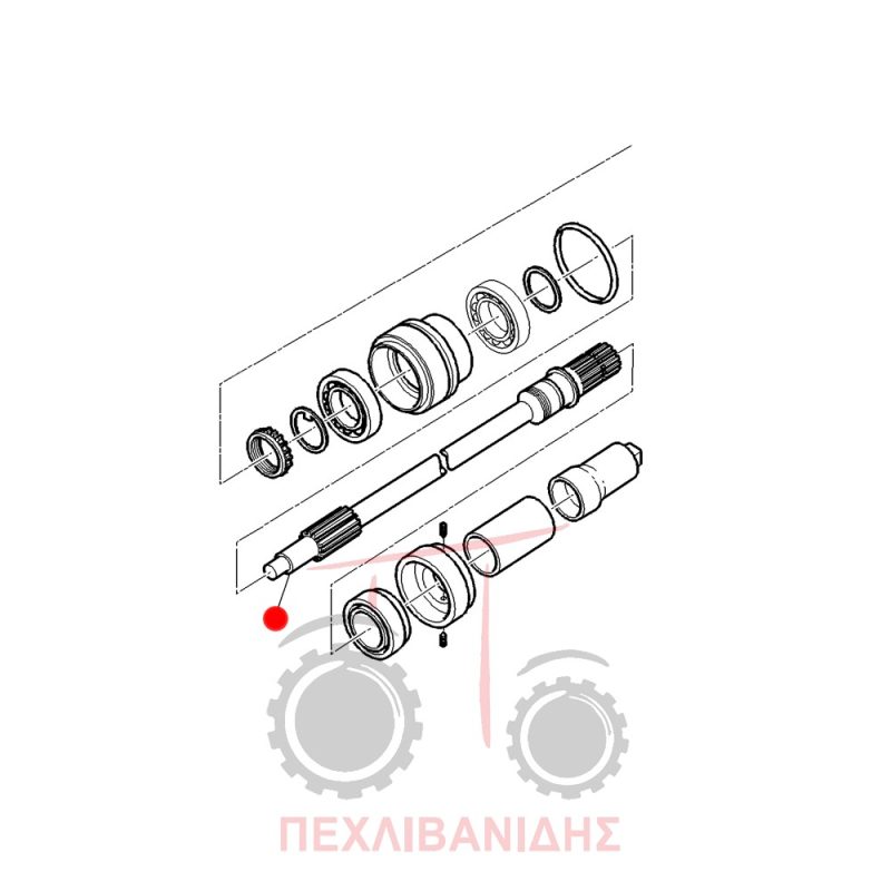 Άξονας έξω PTO Massey Ferguson 398
