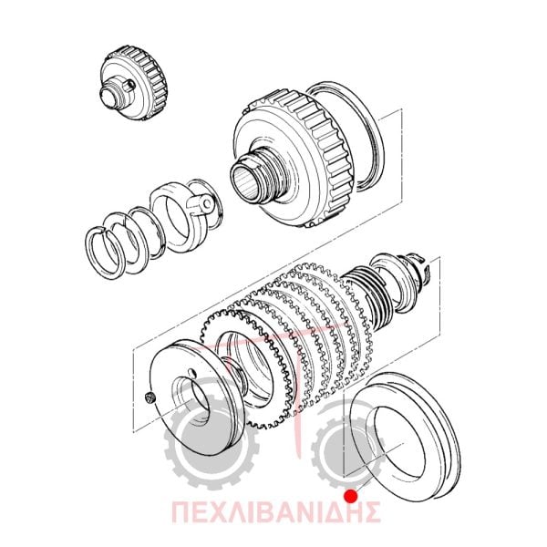 Πλάκα καμπάνας PTO Massey Ferguson 240-365-390-399-4200