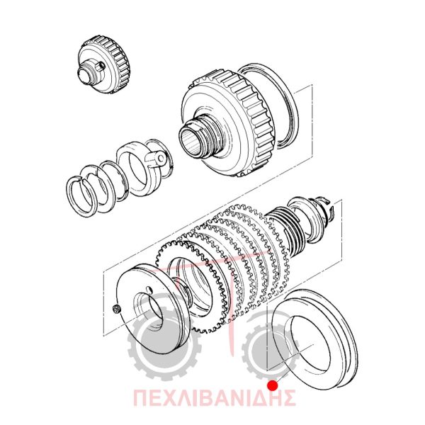 Πλάκα καμπάνας PTO Massey Ferguson 240-365-390-399-4200