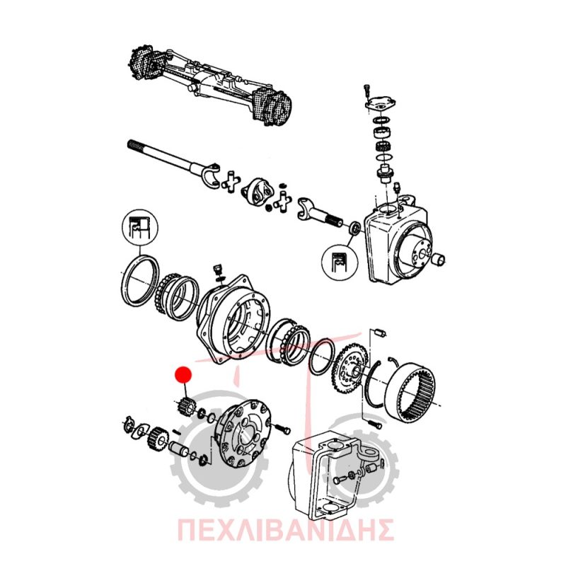 Μπροστά γρανάζι μειωτήρα Massey Ferguson 355-362 Μπροστά γρανάζι μειωτήρα Massey Ferguson 355-362
