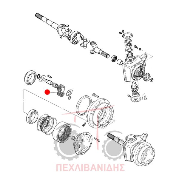 Μπροστά γρανάζι μειωτήρα Massey Ferguson 3070-397-6270