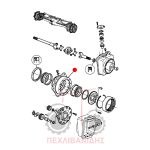 Μουαγιέ μπροστά μειωτήρα Massey Ferguson 3610-3630-3655-3680 Μουαγιέ μπροστά μειωτήρα Massey Ferguson 3610-3630-3655-3680