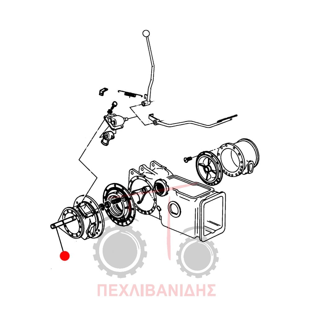 Πείρος κομπλέρ πίσω διαφορικού Massey Ferguson 133-135-148-152-158-168
