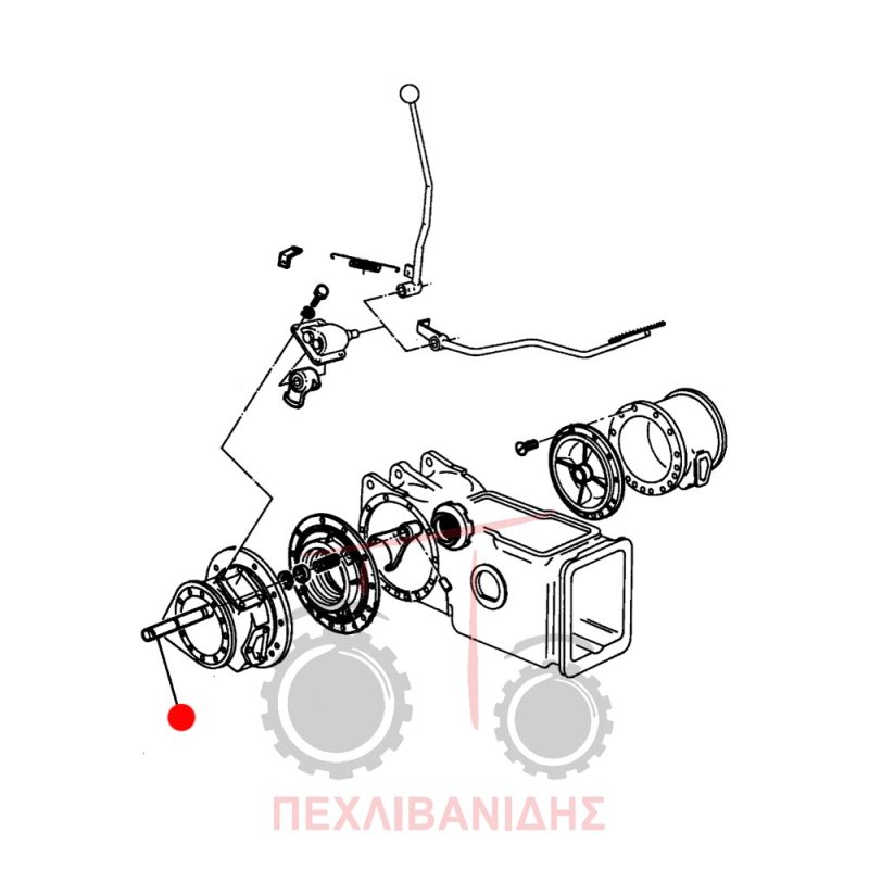 Πείρος κομπλέρ πίσω διαφορικού Massey Ferguson 133-135-148-152-158-168