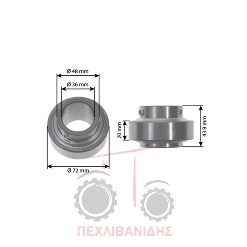Ρουλεμάν μεσαίας τριβής Massey Ferguson 5400-6400
