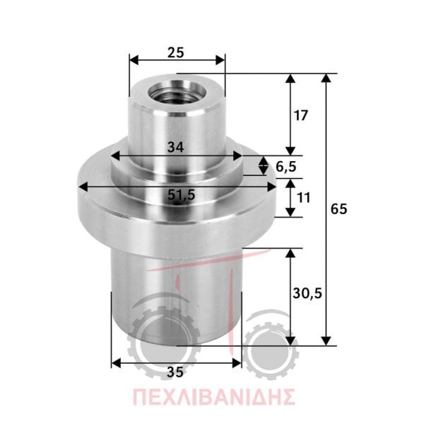 Πείρος διαφορικού Massey Ferguson 240-362-4225