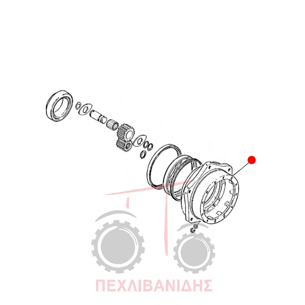 Μουαγιέ μειωτήρα Massey Ferguson 398-399-3070-3120