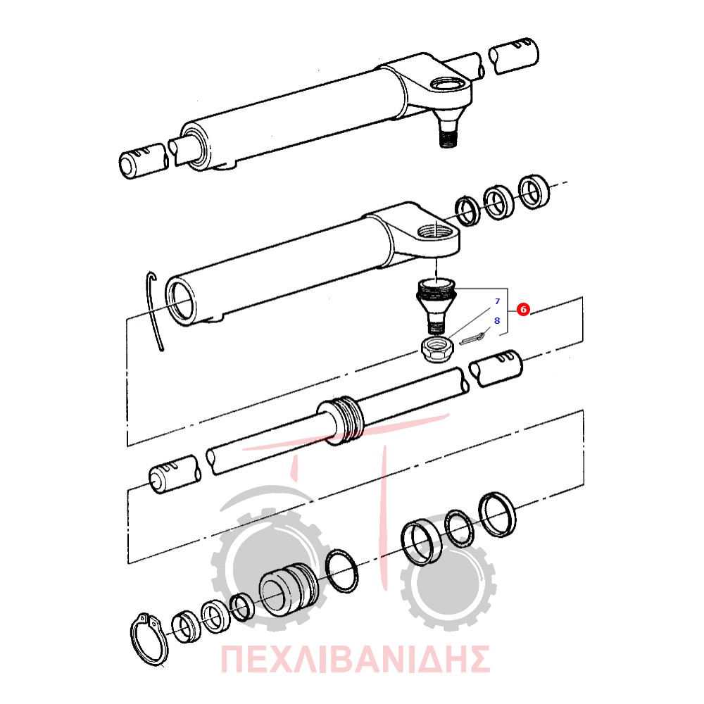 Ακρόμπαρο μπίλια Massey Ferguson 4200-4300-5400-6400