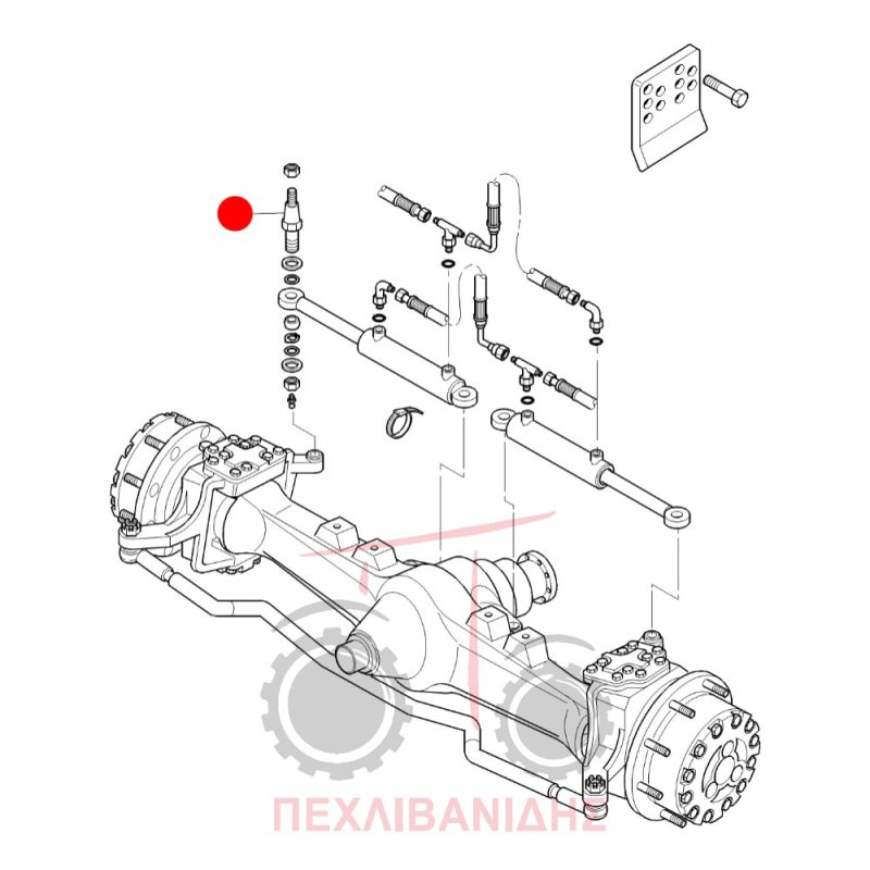 Πείρος μπουκάλας τιμονιού Massey Ferguson 8270-8280 Πείρος μπουκάλας τιμονιού Massey Ferguson 8270-8280