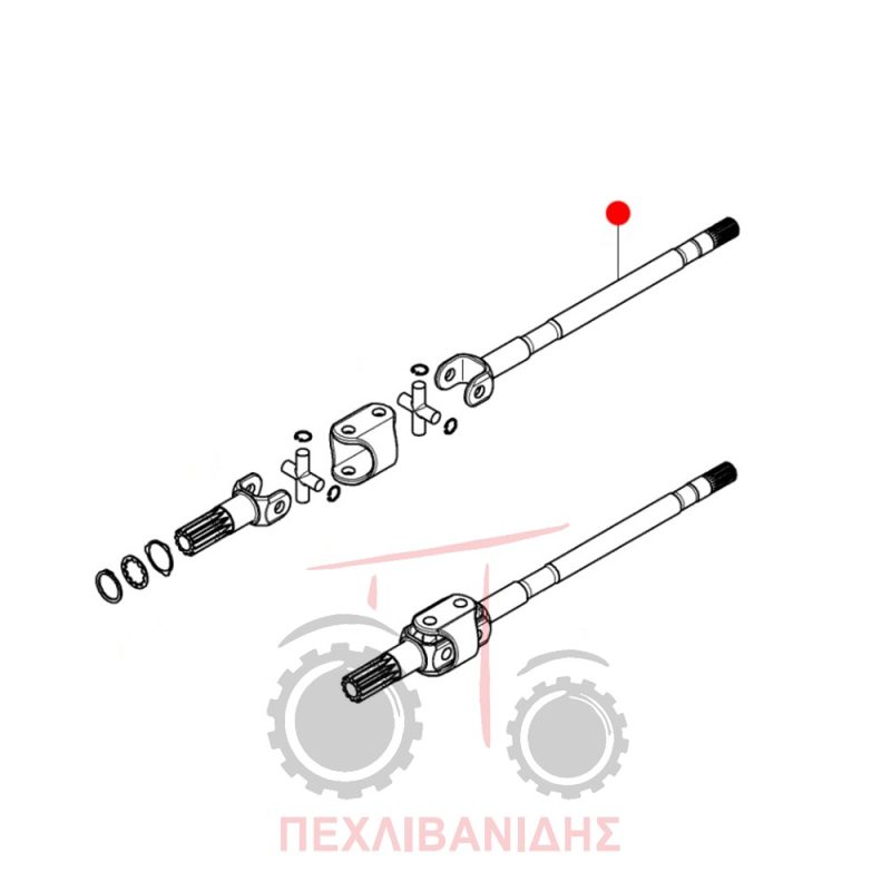 Ημιαξώνειο εμπρός Massey Ferguson 3630-3635-3640 Ημιαξώνειο εμπρός Massey Ferguson 3630-3635-3640