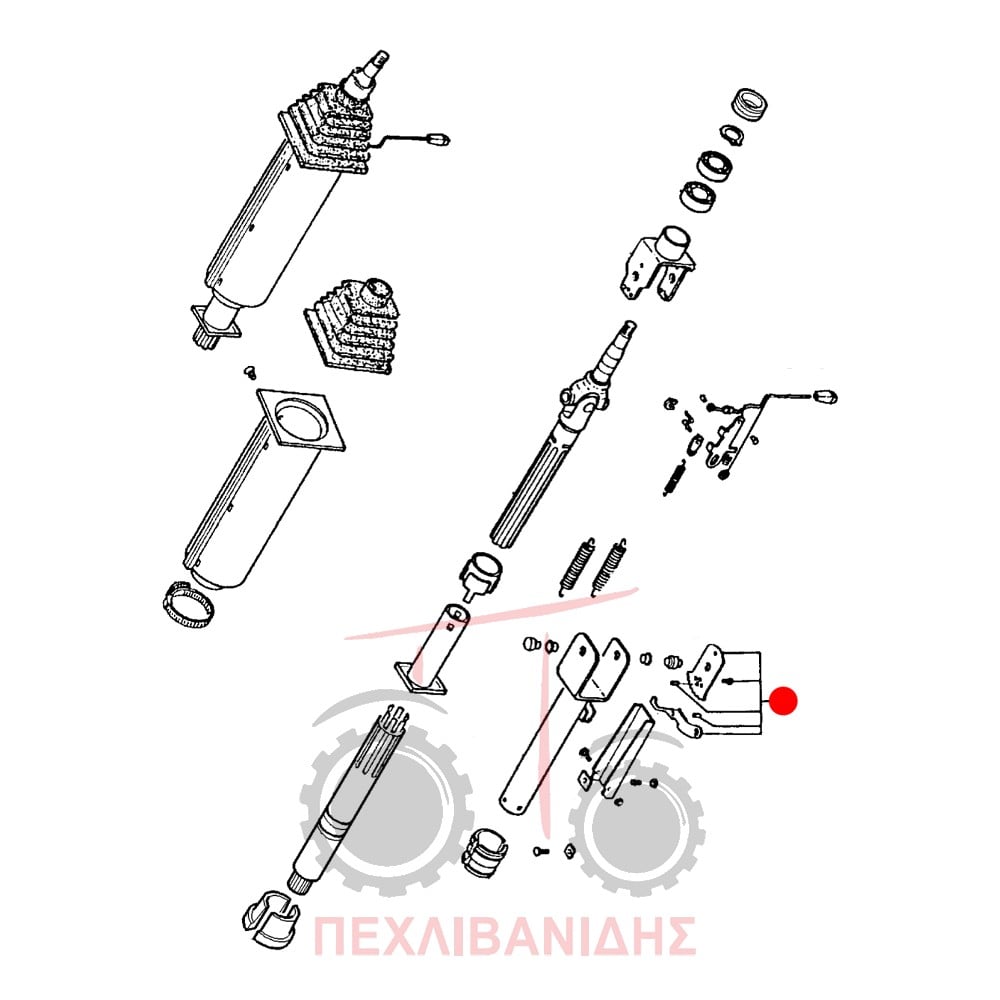 Ρεγουλατόρος τιμονιού Massey Ferguson 3000-3600-6100-6200-6400-7400-8100