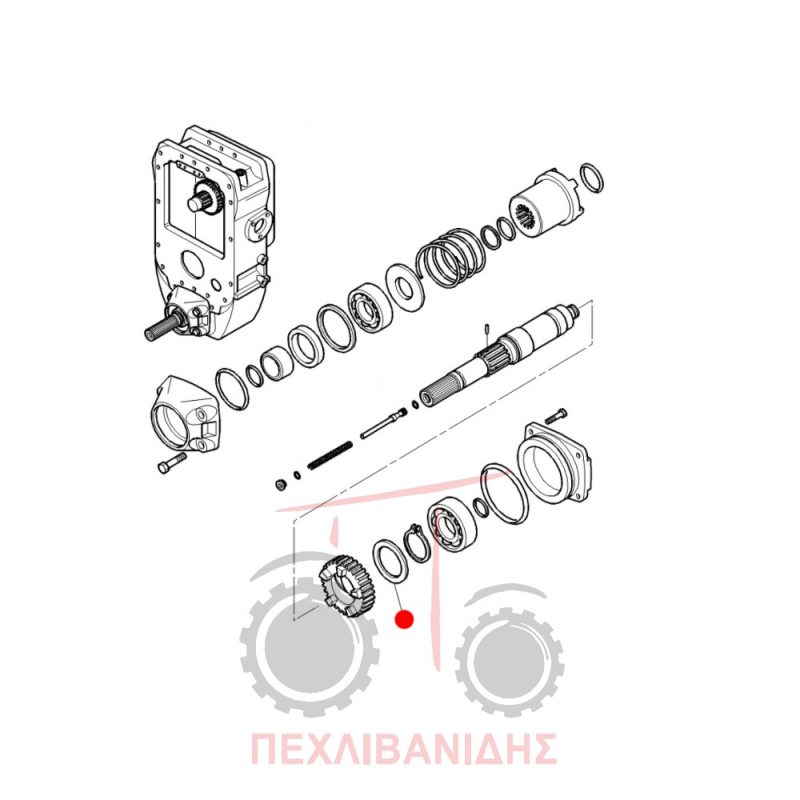 Ροδέλα διαφορικού Massey Ferguson 4200-4300-5300 Ροδέλα διαφορικού Massey Ferguson 4200-4300-5300