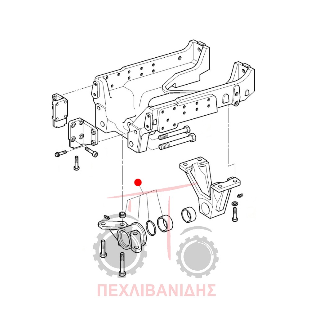 Καβαλέτο διαφορικού Massey Ferguson 6170-6180-6280-6290