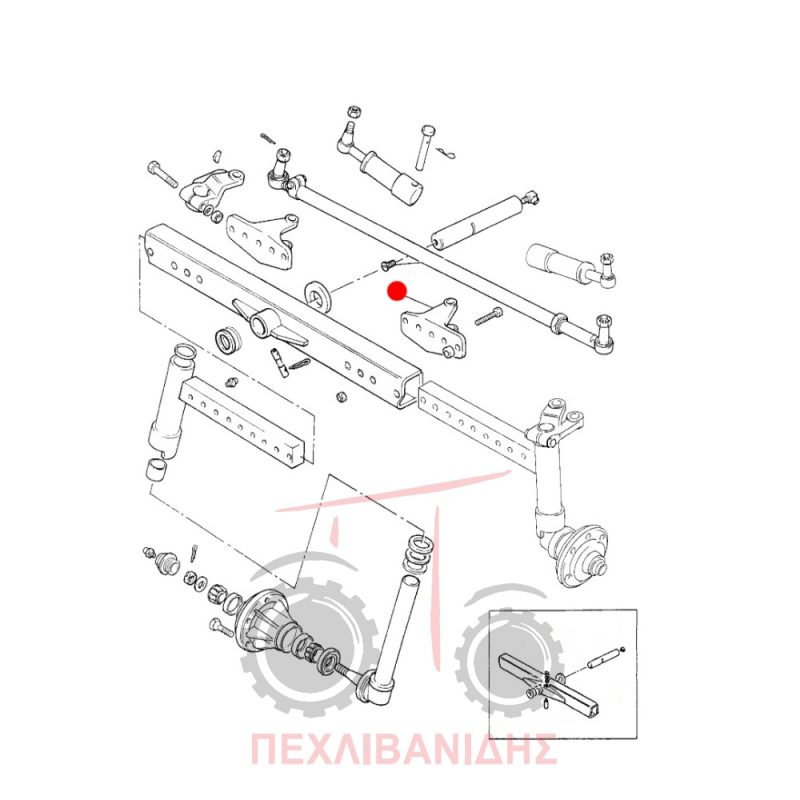 Βάση άξονα Massey Ferguson 230-342-4220 Βάση άξονα Massey Ferguson 230-342-4220