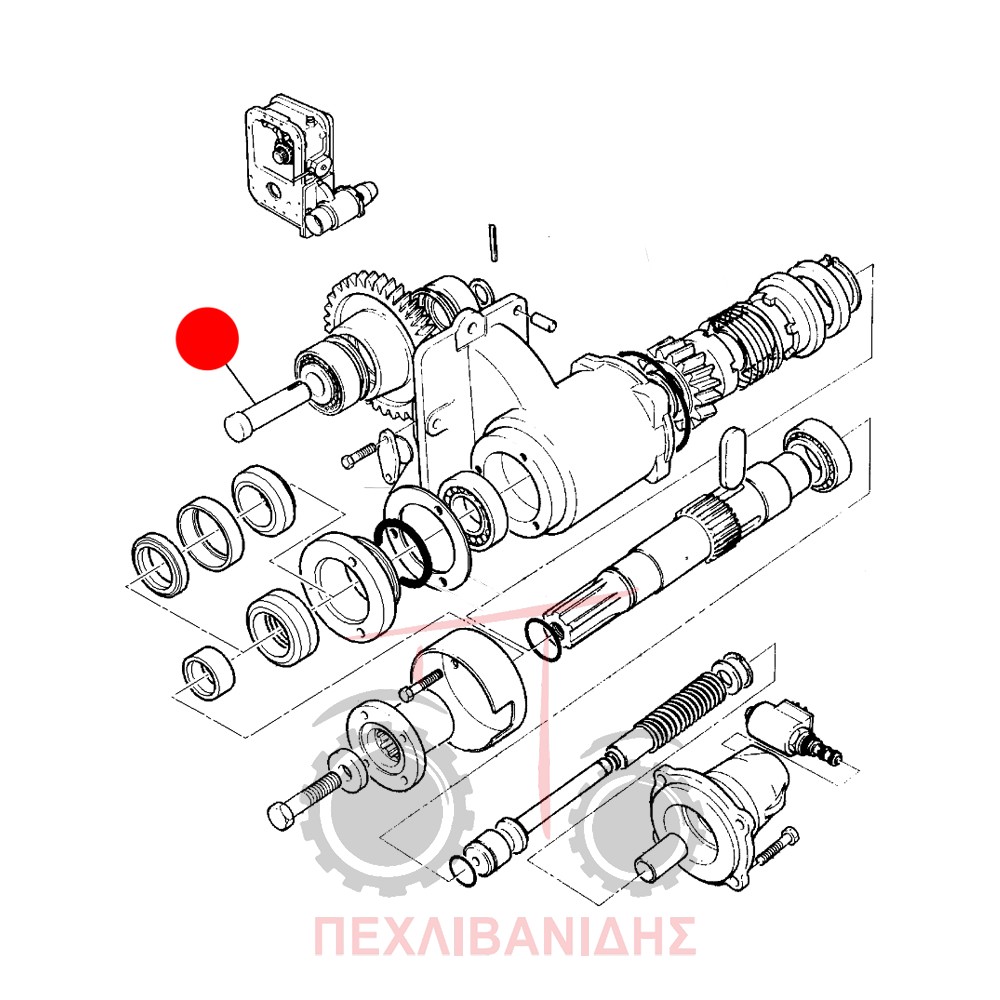 Πείρος κίνησης διαφορικού Massey Ferguson 390-398-399