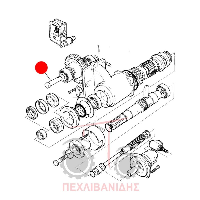 Πείρος κίνησης διαφορικού Massey Ferguson 390-398-399 Πείρος κίνησης διαφορικού Massey Ferguson 390-398-399