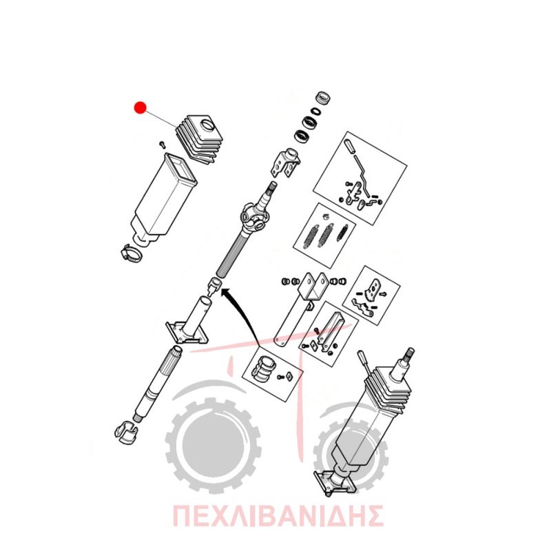 Φυσούνα τιμονιού Massey Ferguson 5400-6100-6200-7400 Φυσούνα τιμονιού Massey Ferguson 5400-6100-6200-7400