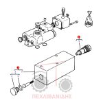 Κομπλέ βαλβίδα πίεσης υδραυλικού Massey Ferguson 390-399 Κομπλέ βαλβίδα πίεσης υδραυλικού Massey Ferguson 390-399