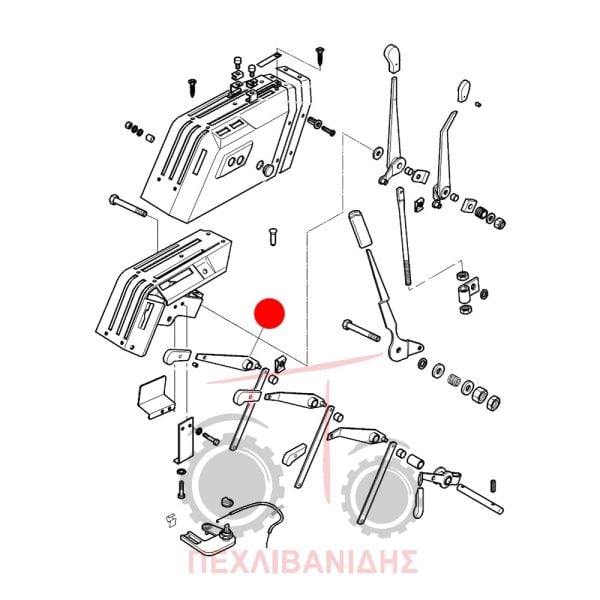 Σετ λεβιέ από 2 σε 3 φέτας χειριστηρίου Massey Ferguson 4200-4300