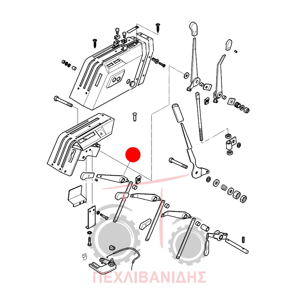Σετ λεβιέ από 2 σε 3 φέτας χειριστηρίου Massey Ferguson 4200-4300