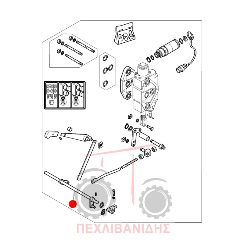 Ντίζα χειρόγκαζου Massey Ferguson 4200-4300
