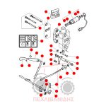 Σετ λεβιέ φέτας χειριστηρίου Massey Ferguson 4200-4300 Σετ λεβιέ φέτας χειριστηρίου Massey Ferguson 4200-4300