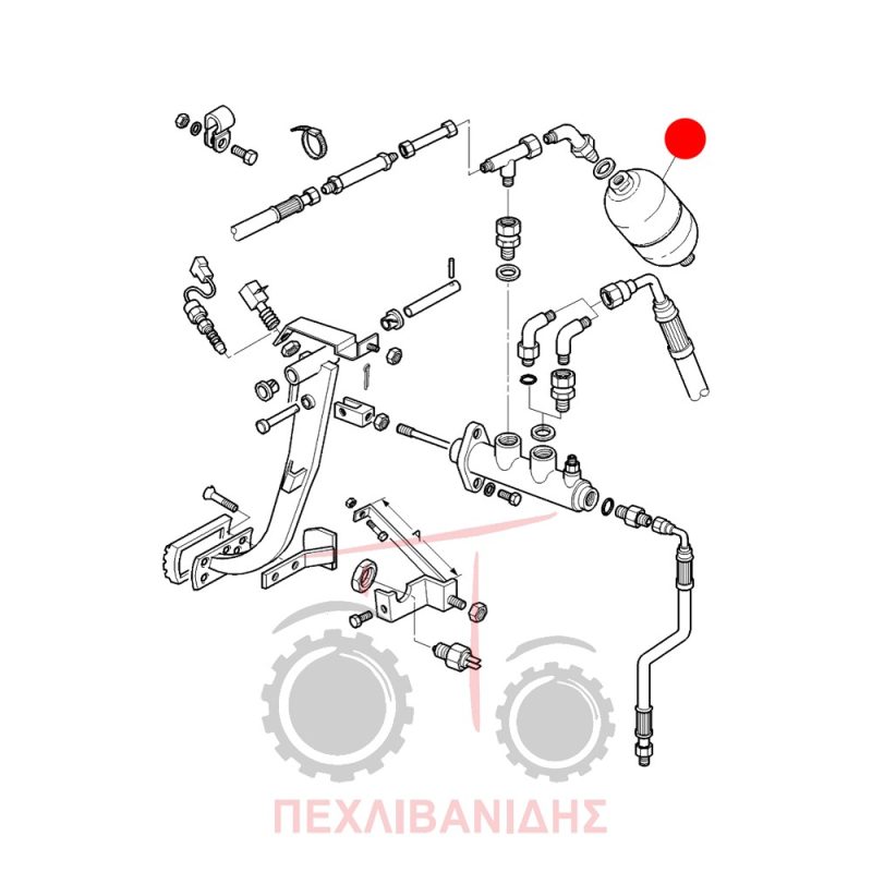 Μπουκάλα αζώτου Massey Ferguson 6150-6260 Μπουκάλα αζώτου Massey Ferguson 6150-6260
