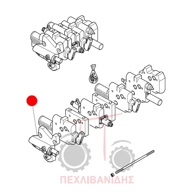 Πλάκα φέτας χειριστηρίου Massey Ferguson 6400