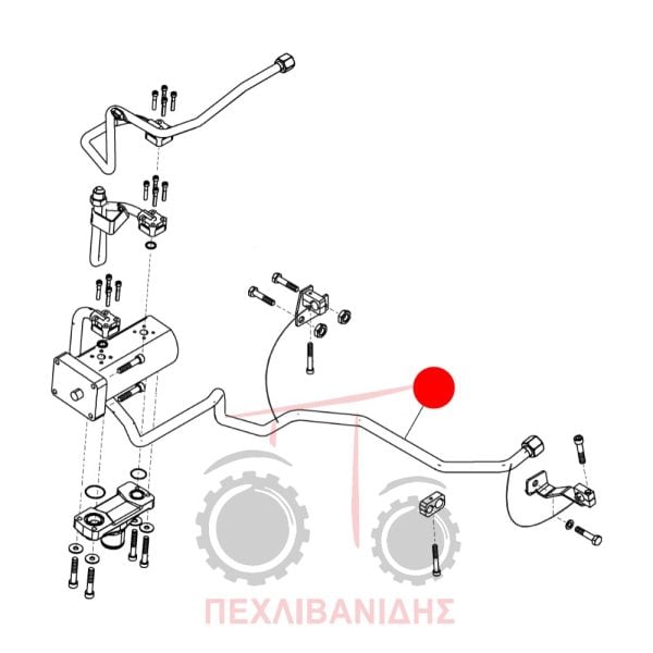 Σωλήνας υδραυλικού αντλίας Massey Ferguson 3600